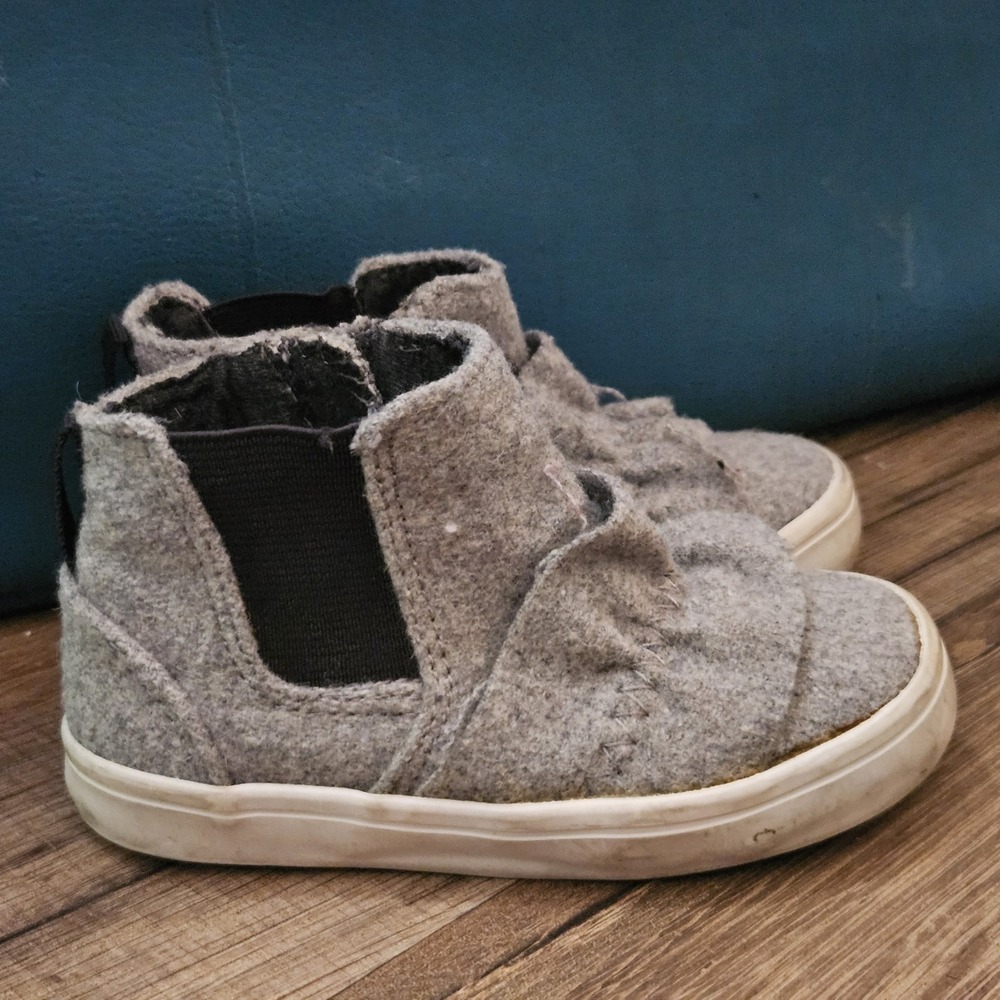 Zara Baby Toddler Girls Size 21 EU / US 5 Gray High‎ Top Sneaker Boots